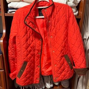 Women's Quilted Jacket - Orange